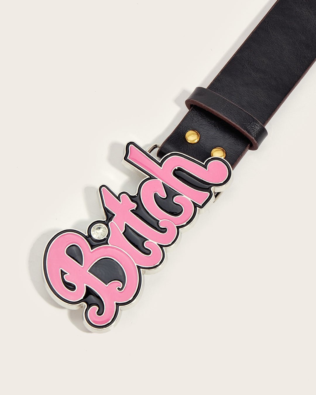 GyaruLab Y2K Pink Bitch Studded Belt - GyaruLab