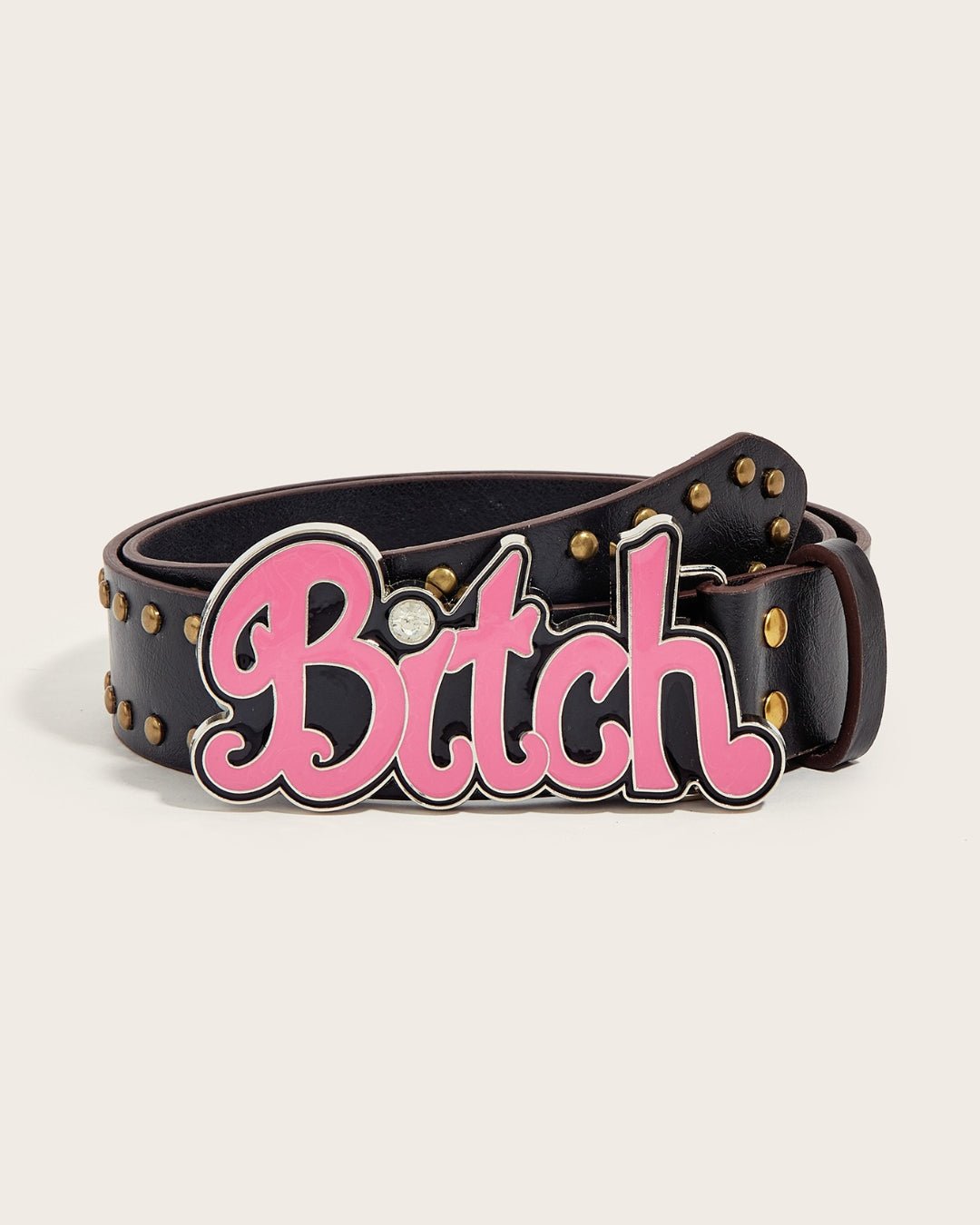 GyaruLab Y2K Pink Bitch Studded Belt - GyaruLab