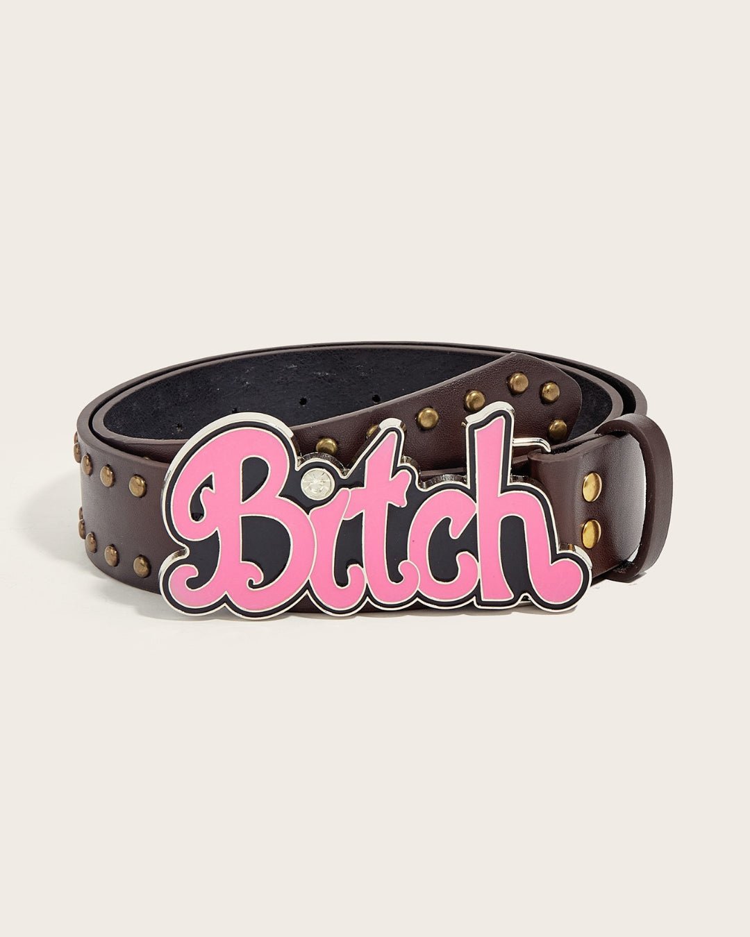 GyaruLab Y2K Pink Bitch Studded Belt - GyaruLab
