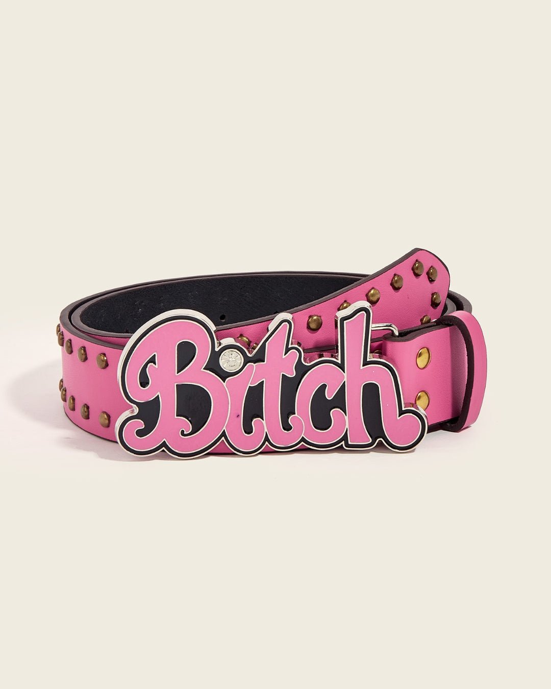 GyaruLab Y2K Pink Bitch Studded Belt - GyaruLab