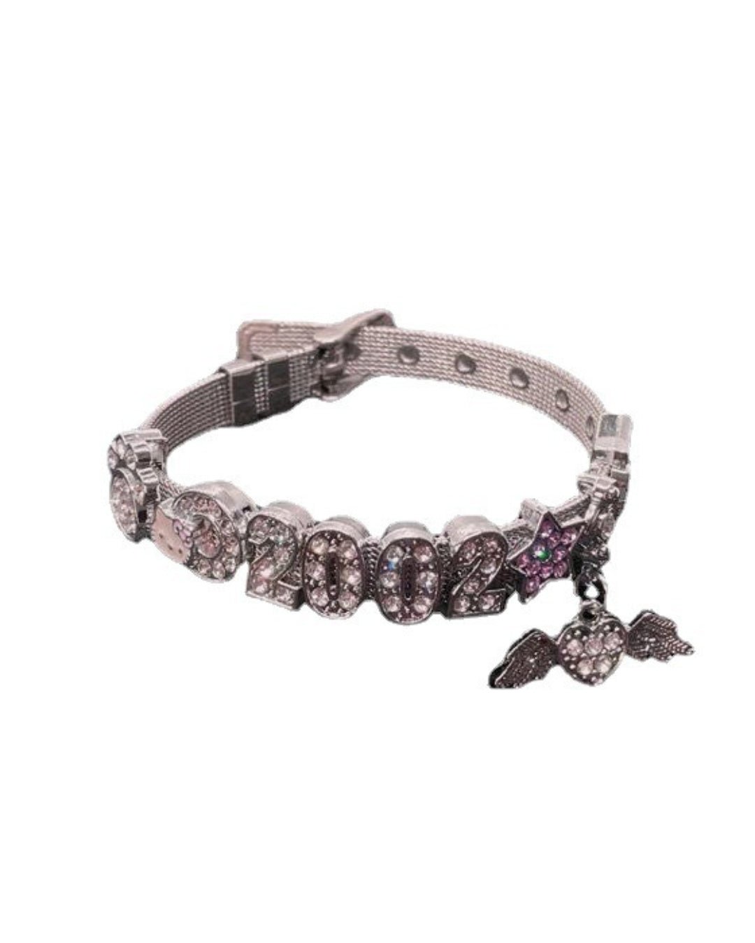 GyaruLab Y2K Rhinestone 2002 Star Charm Bracelet - GyaruLab