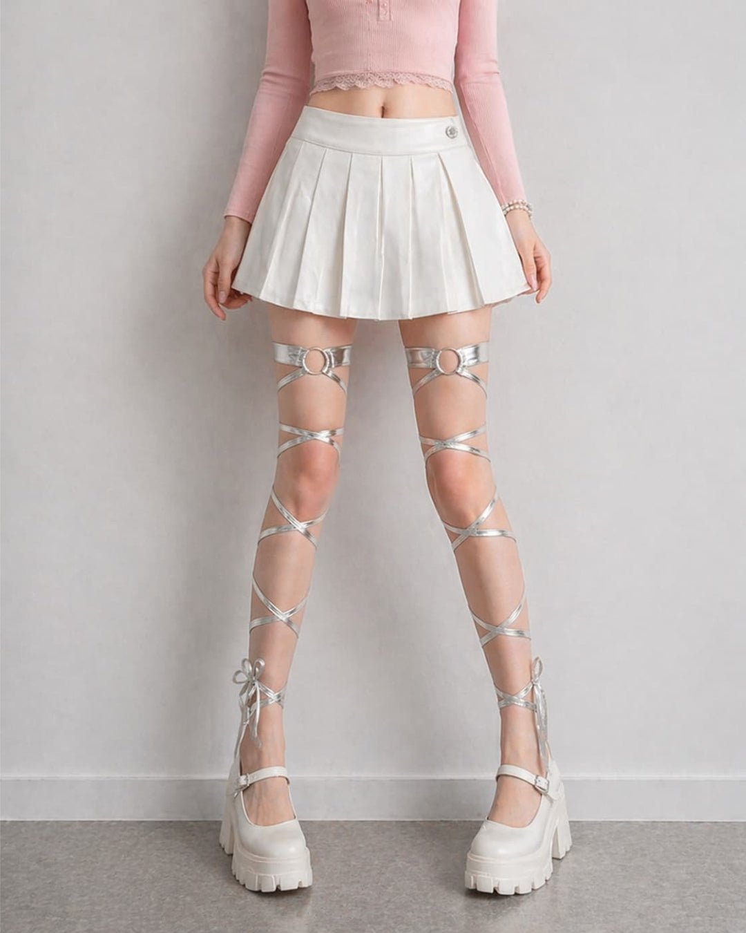 Gyarulab Y2K Thigh Garter Leg Harness - GyaruLab
